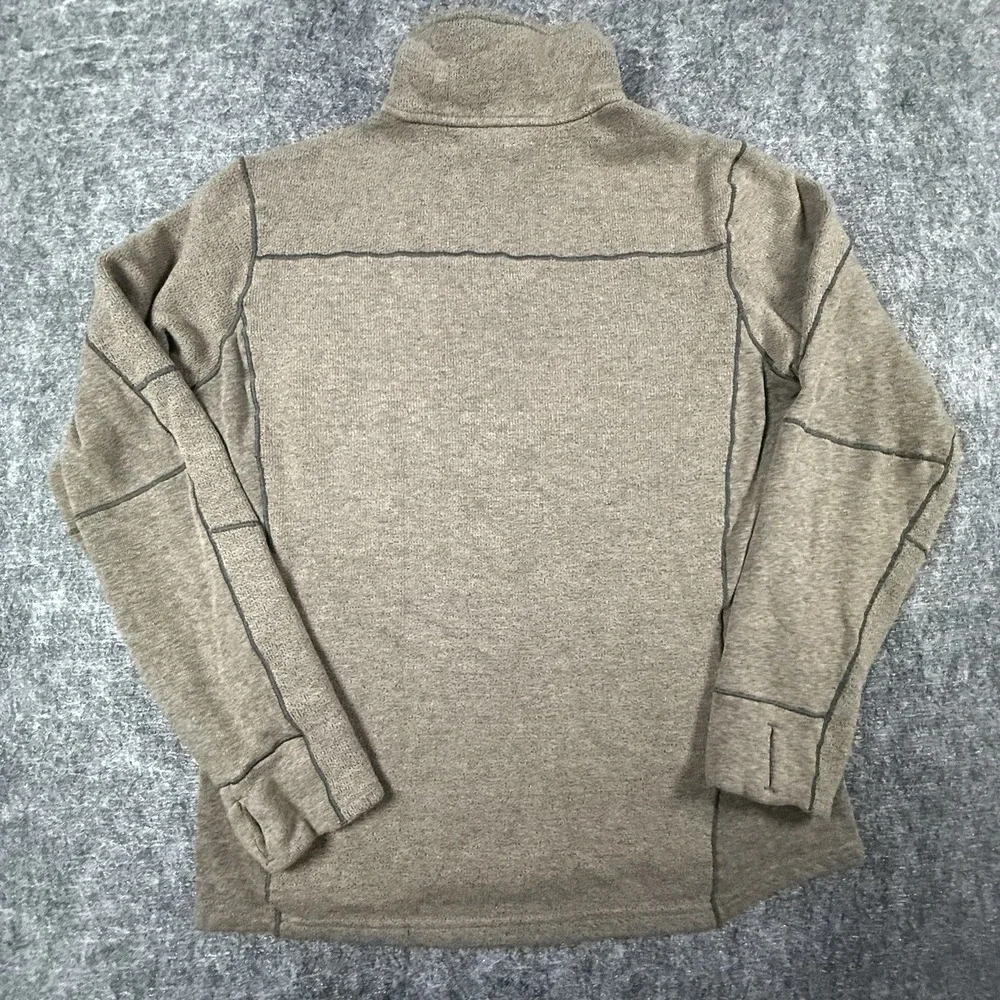 Kuhl Interceptr 1/4 Zip Fleece Mens M Oatmeal Alfpaca Pullover 3111